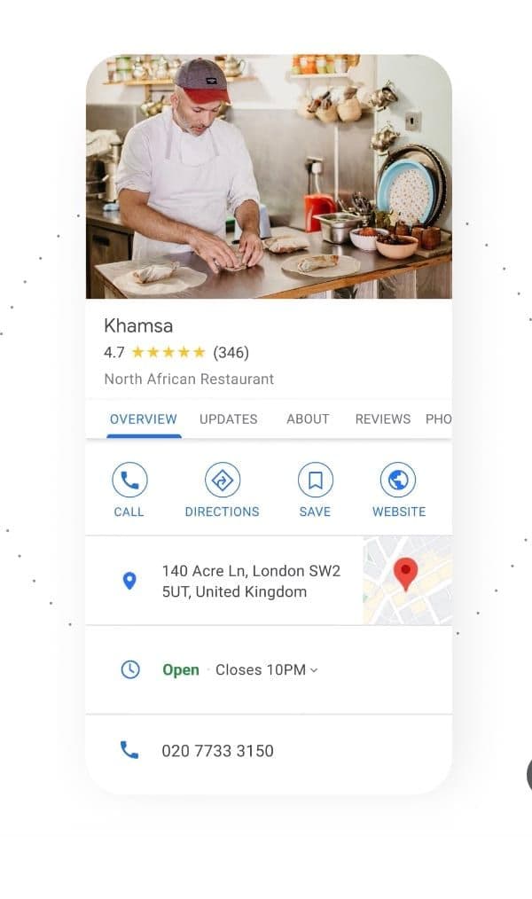 Marketing with Google business profile