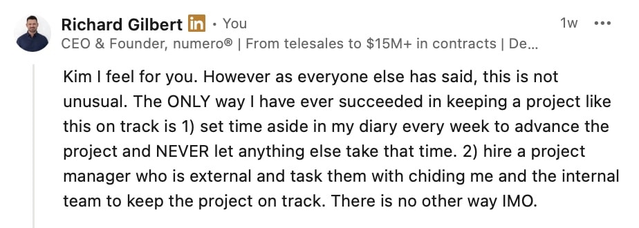 website project management